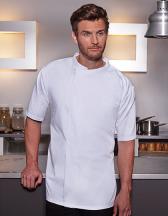 Short-Sleeve Throw-Over Chef Shirt Basic 