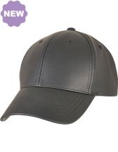 Synthetic Leather Alpha Shape Dad Cap 