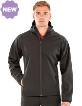 Men´s Recycled 3-Layer Printable Hooded Softshell Jacket 
