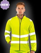 Recycled Printable Safety Softshell Jacket 