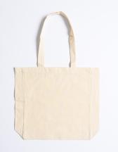 Cotton Bag Side Fold Long Handles 