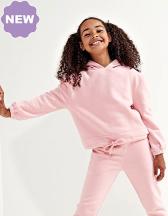 Kids Recycled Cropped Oversize Hoodie 