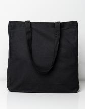 Cotton Bag Side Fold Long Handles 