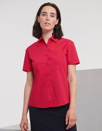 Ladies´ Short Sleeve Classic Polycotton Poplin Shirt 