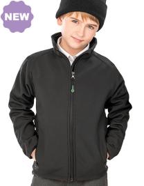 Recycled 2-Layer Printable Youth Softshell Jacket 