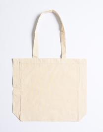 Cotton Bag Side Fold Long Handles 
