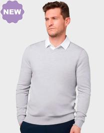 Men´s V-Neck Merino Sweater 