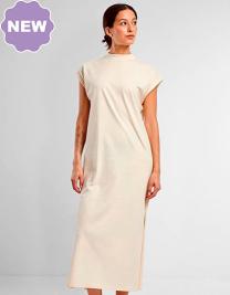 Ladies Long Extended Shoulder Dress 