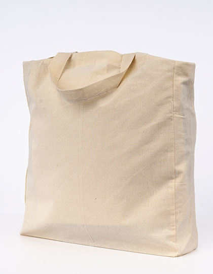 Cotton Bag Side Fold Short Handles 